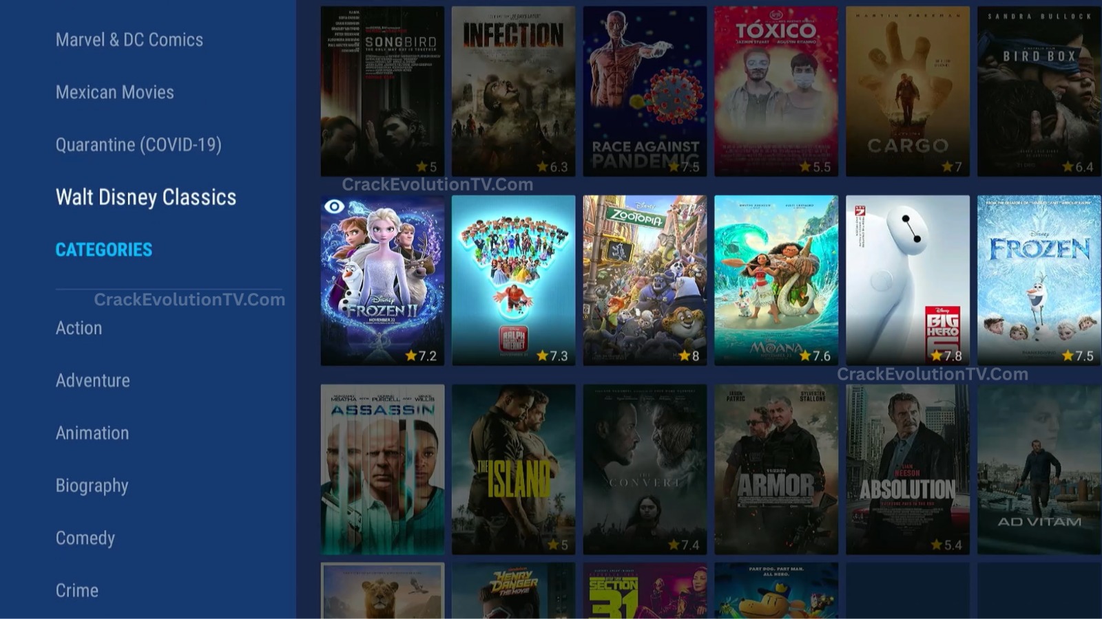 Pricing 9 Crack Evolution app for Android, Fire Stick, and Fire TV – Stream premium live TV, sports, movies, and shows from USA and Latin America at 90% savings
